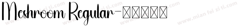 Meshroom Regular字体转换